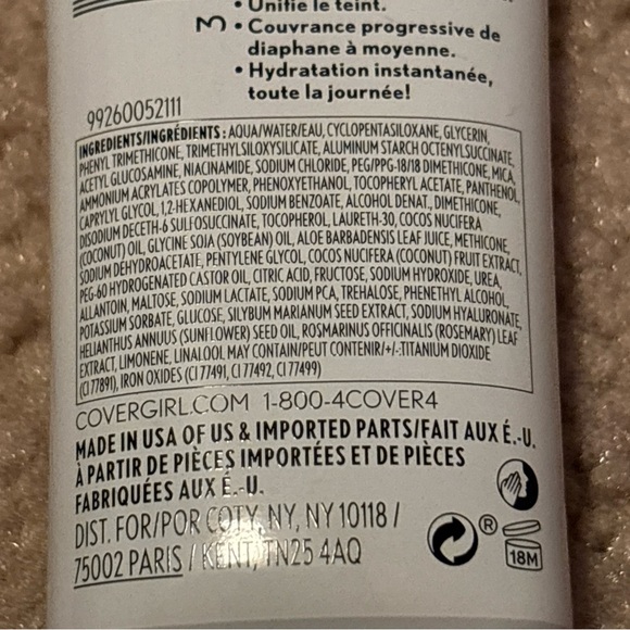 CoverGirl Clean Fresh Skin Milk Nourishing Foundation Vegan New #630 Deep/Dark - Picture 9 of 11